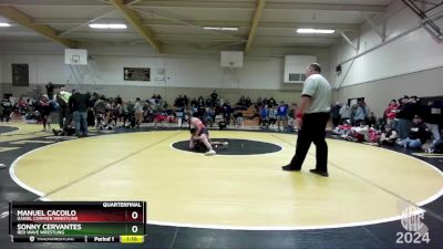 83 lbs Quarterfinal - Manuel Cacoilo, Daniel Cormier Wrestling vs Sonny Cervantes, Red Wave Wrestling