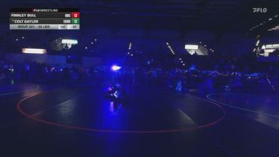 39 lbs Cons. Sub-semis - Finnley Bull, Roy Wrestling Club vs Colt Gayler, Charger Wrestling