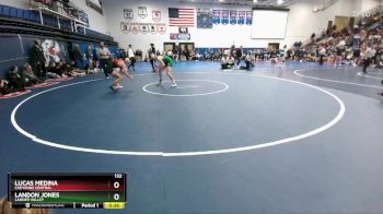 132 lbs Cons. Round 3 - Landon Jones, Lander Valley vs Lucas Medina, Cheyenne Central