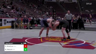 215 lbs Cons Round 1 - Rhoan Woodrow, Meadville vs Mason Rebuck, Shikellamy