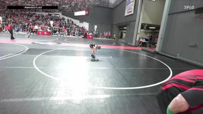 65 lbs Cons. Round 2 - Charlie Mollison, Demons WC (Burlington) vs Michaela Fish, Antigo