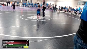 55 lbs Quarterfinals (8 Team) - Vince Larsen, K-M vs Chase Lentner, Foley