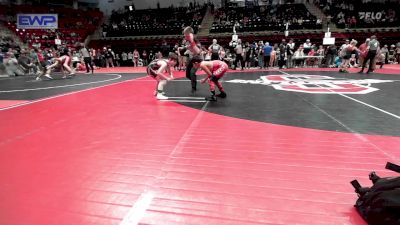 76 lbs Consi Of 8 #2 - Cruz Canales, Claremore Wrestling Club vs Westin Wadsworth, Morris Wrestling Association