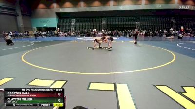 85-93 lbs Round 2 - Clayton Miller, USA GOLD vs Preston Hall, Sublime Wrestling Academy