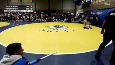 123 lbs 7th Place - Steve Romero, Toppenish (WA) vs Rene Cordero, Poway