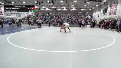 Boys 190 lbs Cons. Round 3 - Jacob Martinez, Palma Boys vs Ojas Shastri, Los Gatos Boys