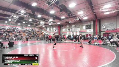 140 lbs Cons. Round 4 - Yareli Mancilla, Eisenhower vs Jasmine Mejia, Paloma Valley