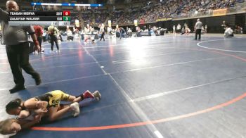 45 lbs Round Of 32 - Teagan Merva, Southern Columbia vs Zalaiyah Walker, Kiski Area