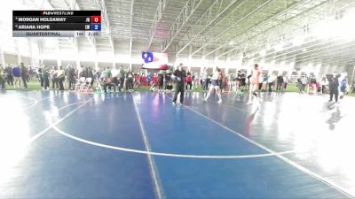 145 lbs Quarterfinal - Morgan Holdaway, JWC Girls vs Ariana Hope, Legion Wrestling