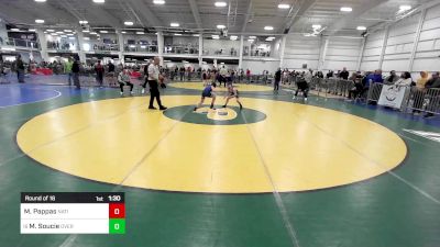 82 lbs Round Of 16 - Maximos Pappas, Natick vs Michael Soucie, Overcomer Training Center