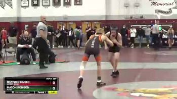 106 lbs Quarterfinal - Mason Robison, Aztec vs Brayden Kaiser, Desert Ridge