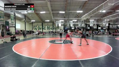 190 lbs 3rd Place - Maddox Silva, Brooke Point vs Suhaib Awad, Rock Ridge High School