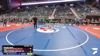 63 lbs 5th Place Match - Ryder Gray, Moorcroft Mat Masters Wrestling Club vs Christopher LeBlanc Jr., Powell Wrestling Club