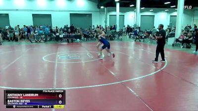 106 lbs Placement Matches (8 Team) - Anthony Landrum, Colorado vs Easton Reyes, Oklahoma Red