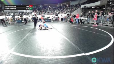 46 lbs 3rd Place - Roland Beisel, Team Tulsa Wrestling Club vs Tyler Fleenor, Standfast