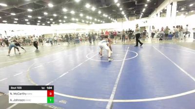 190 lbs Round Of 16 - Nolan McCarthy, Grindhouse WC vs Allan Johnson, Rancho Bernardo WC