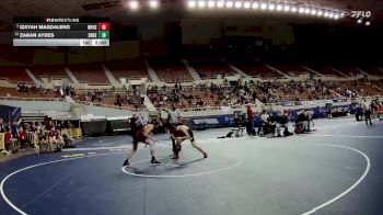 D1-126 lbs Champ. Round 1 - Zaban Ayres, Shadow Ridge High School vs Izayah Magdaleno, Williams Field High School