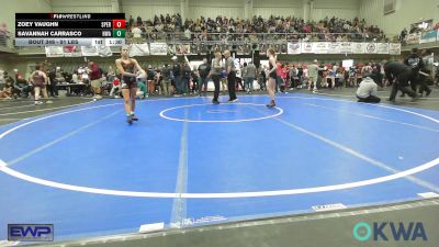 91 lbs Rr Rnd 4 - Zoey Vaughn, Sperry Wrestling Club vs Savannah Carrasco, HURRICANE WRESTLING ACADEMY