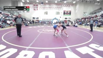 115 lbs 3rd Place Match - Adriana Hartzell, New Plymouth vs Kooper Bugner, Lewiston