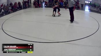 23 lbs Cons. Semi - Calvin Walker, Louisville Wrestling Club vs Jude Kerkman, Ashland-Greenwood Jr Wrestling