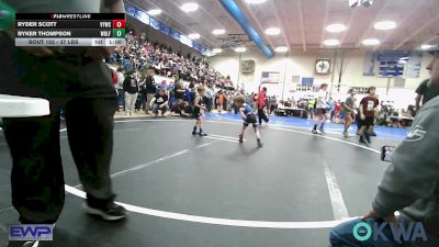 37 lbs Rr Rnd 5 - Ryder Scott, Verdigris Youth Wrestling vs Ryker Thompson, Wolfpak Wrestling