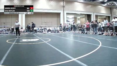 123 lbs Round Of 64 - Annika Scott, Mad Dawg vs Lyla Boylan, Team Bc