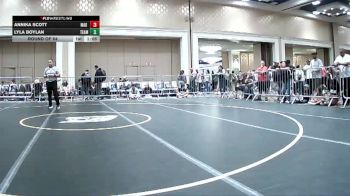 123 lbs Round Of 64 - Annika Scott, Mad Dawg vs Lyla Boylan, Team Bc