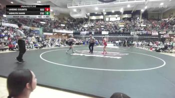 130 lbs 1st Place Match - Averie Counts, Russell HS vs Ashlyn Hahn, Stockton HS