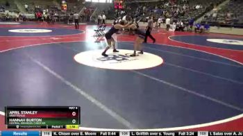 140 lbs Quarterfinal - Hannah Burton, Central Arkansas Christian vs April Stanley, Fayetteville