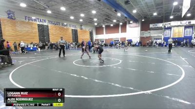 106 lbs Champ. Round 1 - Logann Ruiz, Los Alamitos vs Alex Rodriguez, La Habra