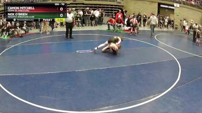 70 lbs Champ. Round 1 - Nox O`Brien, Wasatch Wrestling Club vs Camon Mitchell, Cedar Jr. Wrestling