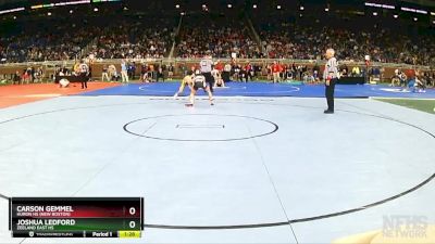 D2-113 lbs Quarterfinal - Joshua Ledford, Zeeland East HS vs Carson Gemmel, Huron HS (New Boston)