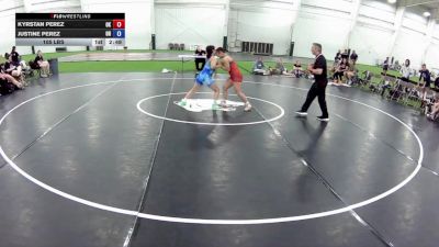 105 lbs Kyrstan Perez, Oklahoma vs Justine Perez, Ohio