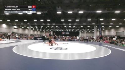 100 lbs Cons. Quarters - Addison Judy, WWC Wrestling vs Brinna Bratcher, Victory Wrestling Club - VTC