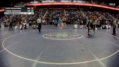 4A 120 lbs Cons. Round 1 - Alex Colon-Perez, Robert B. Glenn High School vs Abdiel Rodriguez, Pine Forest