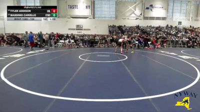 106 lbs Champ. Round 1 - Massimo Cariello, Carmel Youth Wrestling Club vs Tyler Addison, Club Not Listed