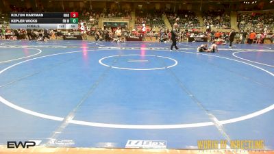 88 lbs Final - Kolton Hartman, OHIO vs Kepler Wicks, FM Wrestling Club