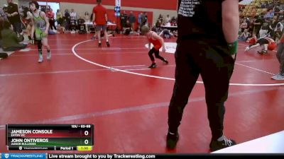 63-68 lbs Round 3 - John Ontiveros, Junior Bulldogs vs Jameson Console, Eaton WC