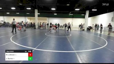 120 lbs Round Of 256 - Matteo Littman, NJ vs Jameson Burns, VA