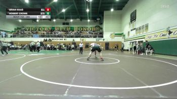 285 lbs 3rd Place Match - Robert Crowe, South Torrance vs Brian Haas, Bell Gardens