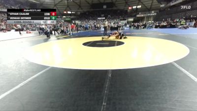 Boys 1A 165 lbs Cons. Round 2 - Rowan Detmer, Granite Falls vs Ethan Caalim, Life Christian Academy