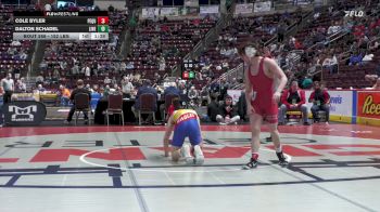 152 lbs Quarterfinal - Cole Byler, Pequea Valley vs Dalton Schadel, Line Mountain