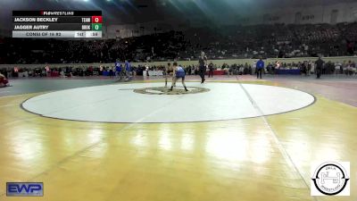 84 lbs Consi Of 16 #2 - Jackson Beckley, Team Tulsa Wrestling Club vs Jagger Autry, Broken Arrow