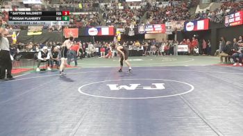 AA - 110 lbs Champ. Round 1 - Dayton Naldrett, Flathead (Kalispell) vs Rogan Flaherty, Belgrade