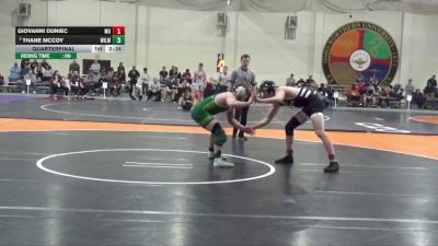 157 lbs Quarterfinal - Giovanni Duniec, Mount Union vs Thane McCoy, Wilmington