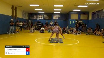 130 lbs 3rd Place - Tegan VanZantvoort, Woodstock Wrestling vs Stephany Dean, Cypress Creek High School