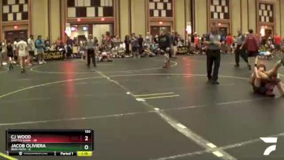 120 lbs Semis & 1st Wrestleback (8 Team) - Jacob Oliviera, Iron Faith vs CJ Wood, Smittys Barn