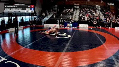71kg Champ. Round 3 - Klarke Pierce, Strathcona Wrestling Club vs Dagur MacGillivray, WAMMA Next Gen Wrestling Club