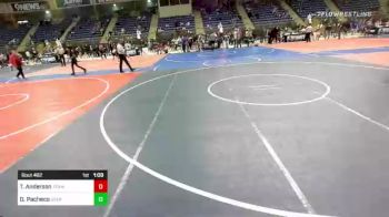 102 lbs Semifinal - Trevor Anderson, Team Aggression vs Dominic Pacheco, Overland High School