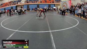 144 lbs Cons. Round 2 - Elijah Craig, Bishop McNamara vs Matthew Wilcox, Covenant Life School